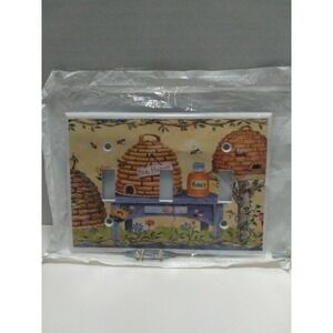 Leviton Switch‎ Cover Plate For 3 Switches Brand New Honey Bee / Bee Happy